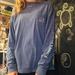 blue vineyard vines long sleeve shirt size small